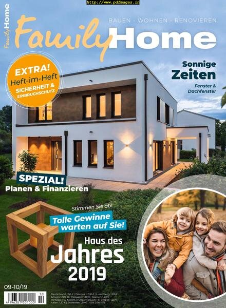Family Home – September 2019 Cover