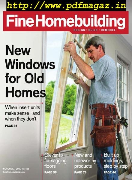 Fine Homebuilding – November 2019 Cover