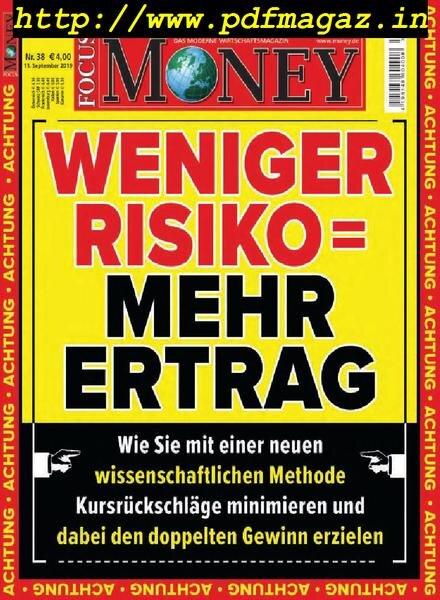 Focus Money – 11 September 2019 Cover