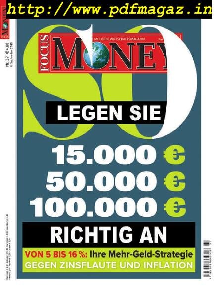Focus Money – 4 September 2019 Cover
