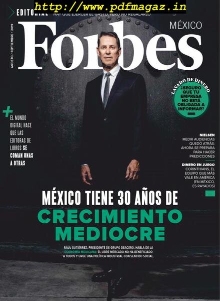 Forbes Mexico – agosto 2019 Cover