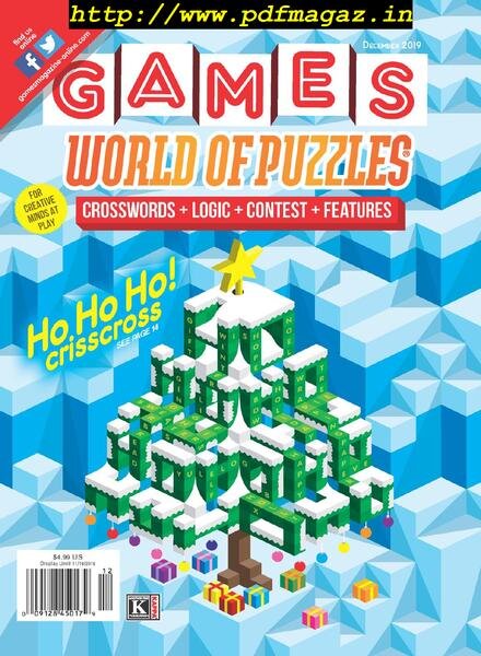 Games World of Puzzles – December 2019 Cover