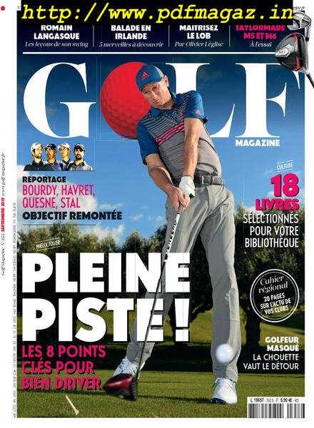 Golf Magazine France – aout 2019 Cover