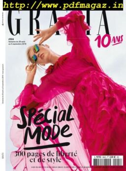 Grazia France – 30 aout 2019