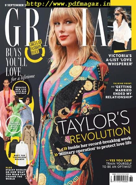 Grazia UK – 09 September 2019 Cover