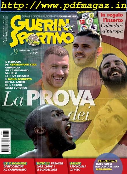 Guerin Sportivo – Settembre 2019 Cover