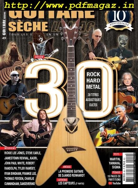 Guitare Seche, Le Mag – aout 2019 Cover