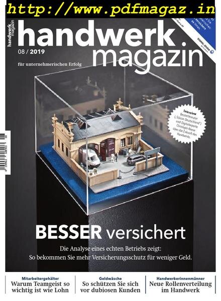 Handwerk Magazin – August 2019 Cover