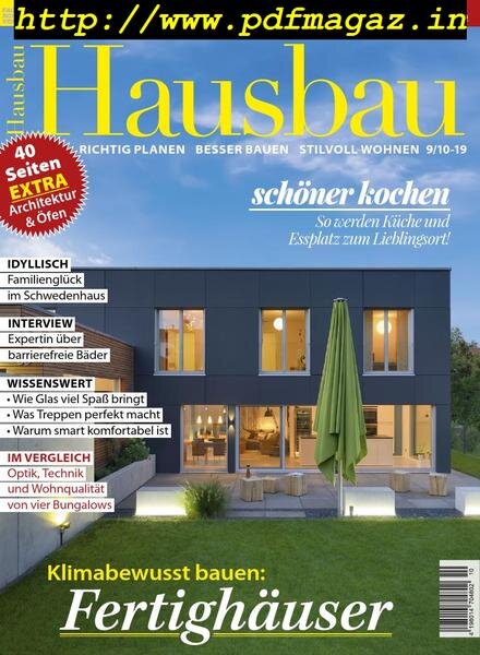Hausbau – August 2019 Cover