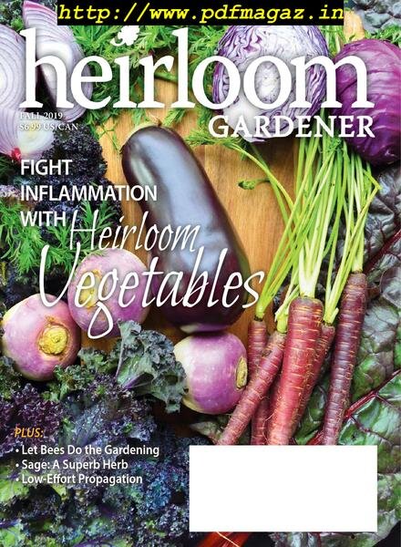 Heirloom Gardener – August 2019 Cover