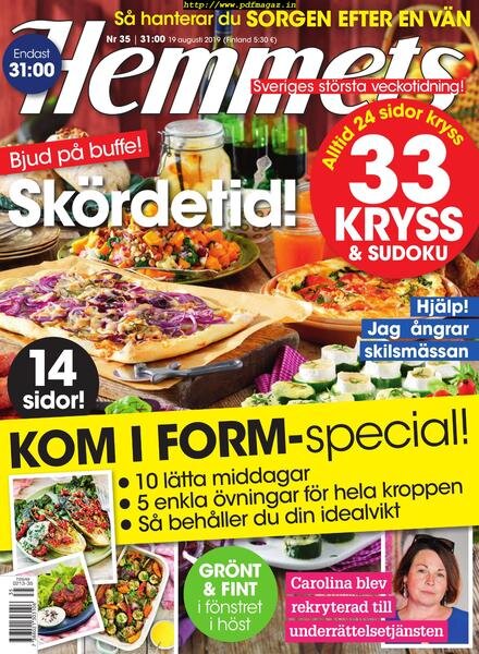 Hemmets Veckotidning – 20 augusti 2019 Cover