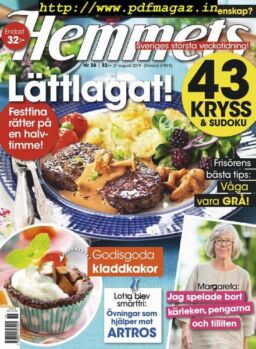 Hemmets Veckotidning – 27 augusti 2019