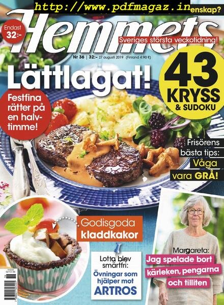 Hemmets Veckotidning – 27 augusti 2019 Cover