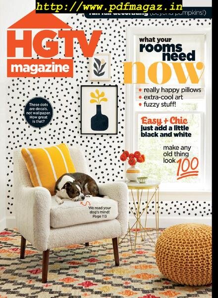 HGTV Magazine – October 2019 Cover