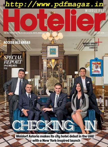 Hotelier Middle East – August 2019 Cover