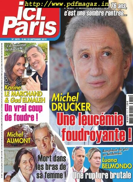 Ici Paris – 04 septembre 2019 Cover