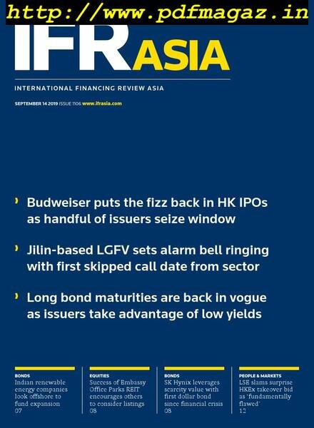 IFR Asia – September 14, 2019 Cover