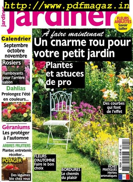Jardiner – aout 2019 Cover