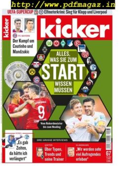 Kicker – 15 August 2019