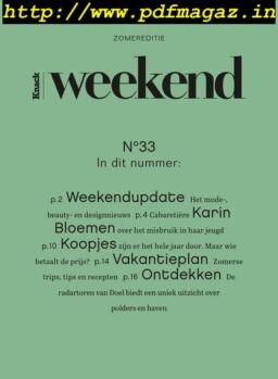Knack Weekend – 14 Augustus 2019