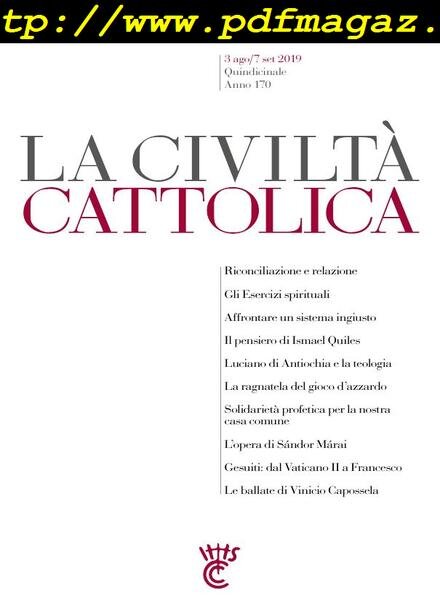 La Civilta Cattolica – 3 Agosto 2019 Cover