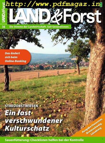 Land & Forst Hannover, Braunschweig, Luneburg – 03 September 2019 Cover