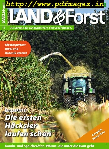Land & Forst Weser Ems – 10. September 2019 Cover