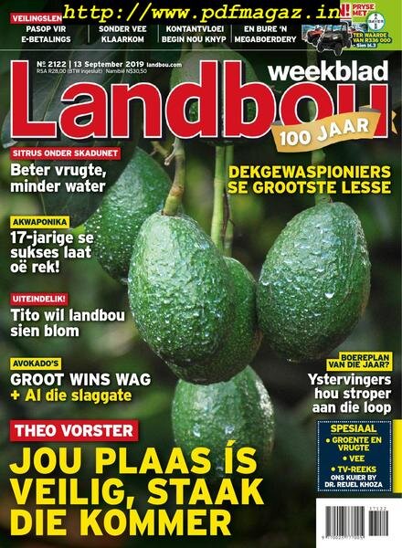 Landbouweekblad – 13 September 2019 Cover