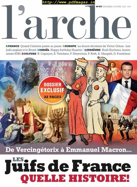 L’Arche – Septembre-Octobre 2019 Cover