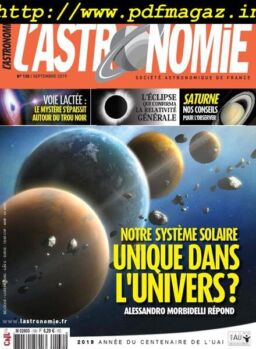 L’Astronomie – septembre 2019