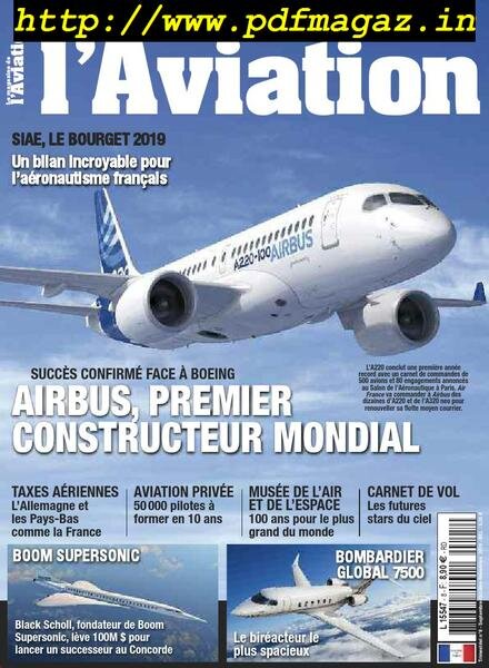 Le Magazine de l’Aviation – aout 2019 Cover