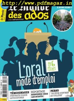Le Monde des Ados – 28 aout 2019