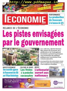 Le quotidien de l’economie magazine Afrique – 13 aout 2019