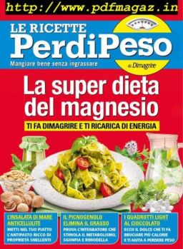 Le Ricette PerdiPeso – Agosto 2019