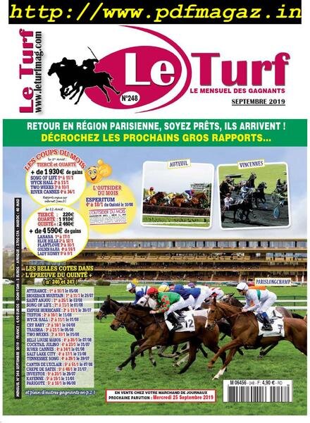 Le Turf – septembre 2019 Cover