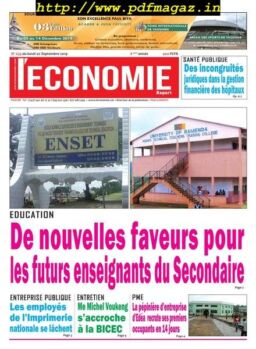 L’Economie International – septembre 2019