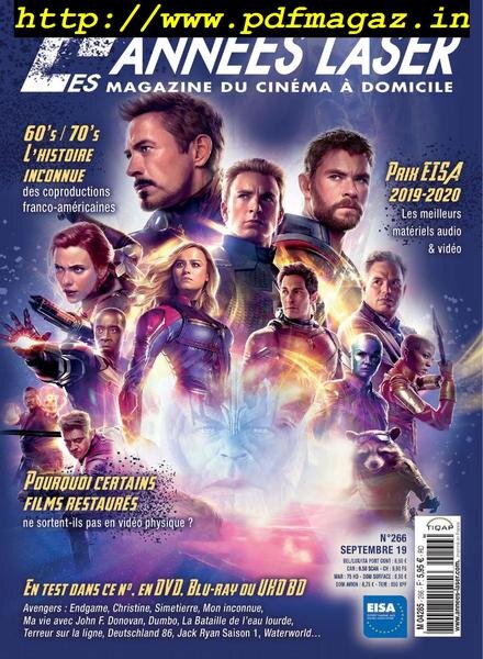 Les Annees Laser – aout 2019 Cover