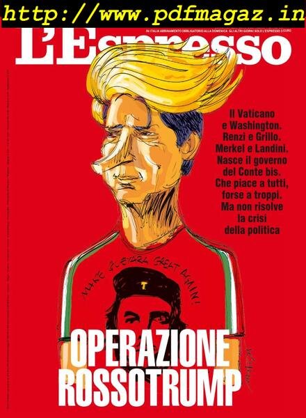 L’Espresso – 01 settembre 2019 Cover