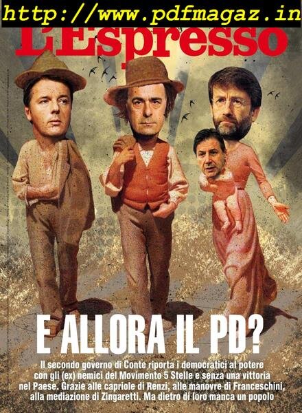 L’Espresso – 08 settembre 2019 Cover