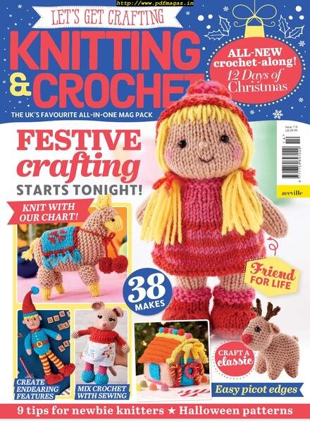 Let’s Get Crafting Knitting & Crochet – October 2019 Cover