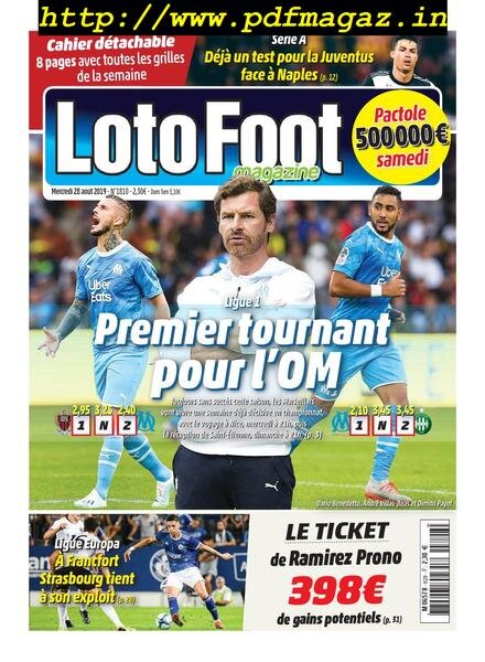 Loto Foot – 28 aout 2019 Cover