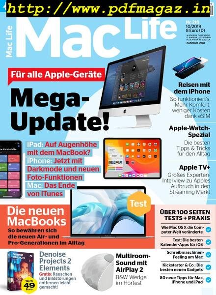 Mac Life Germany – September 2019 Cover