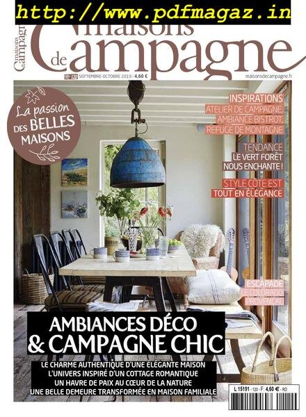 Maisons de Campagne – aout 2019 Cover
