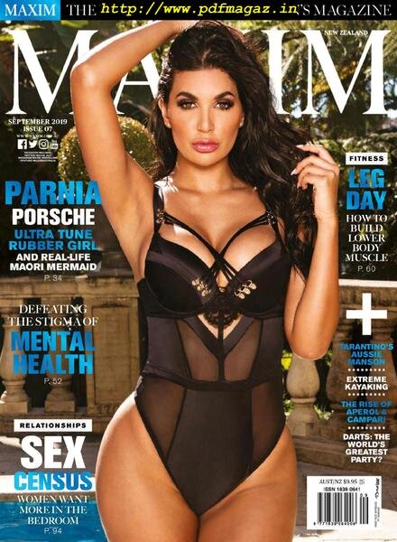 Maxim New Zealand – September 2019 Cover