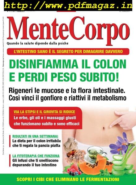 MenteCorpo – Settembre-Ottobre 2019 Cover