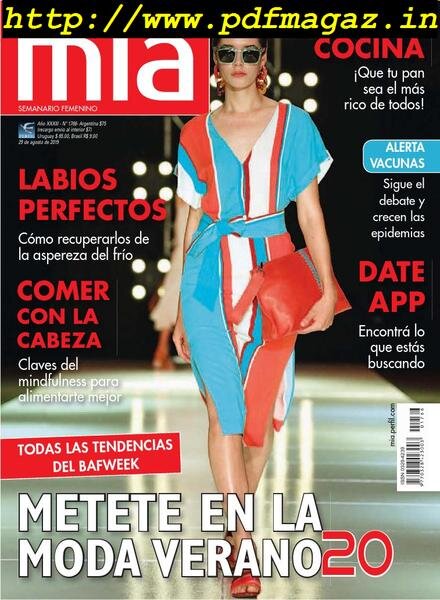 Mia Argentina – 29 agosto 2019 Cover
