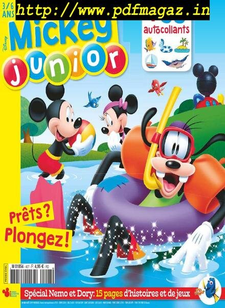 Mickey Junior – aout 2019 Cover