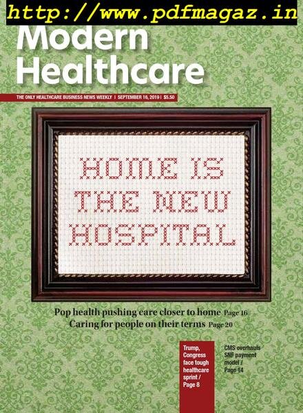 Modern Healthcare – September 16, 2019 Cover