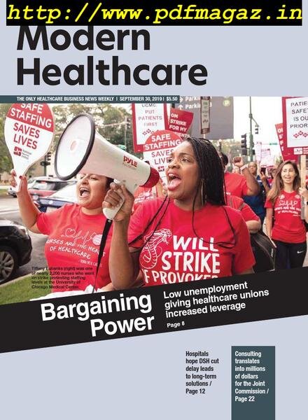 Modern Healthcare – September 30, 2019 Cover