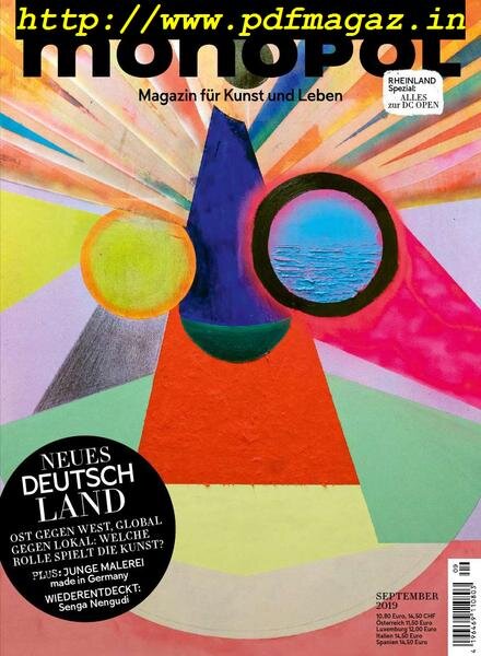 Monopol – September 2019 Cover